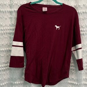 PINK Victoria's Secret Burgundy Top